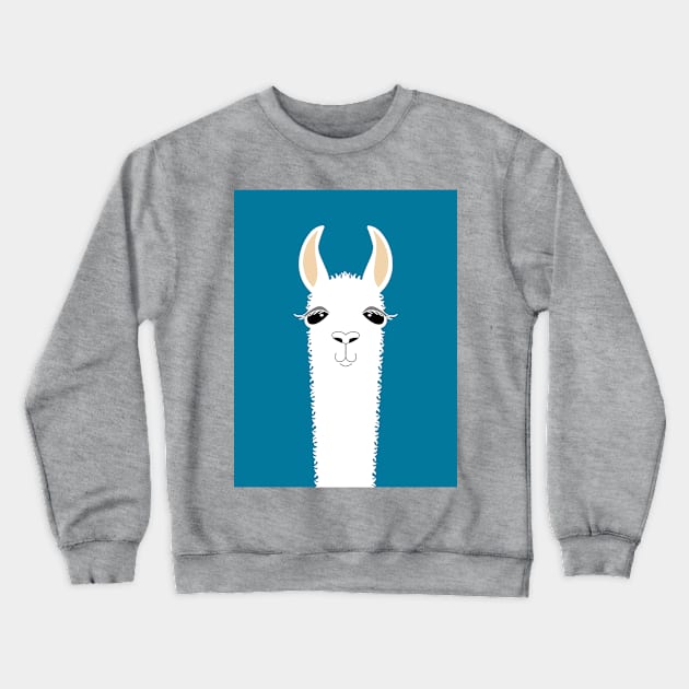 LLAMA PORTRAIT #10 Crewneck Sweatshirt by JeanGregoryEvans1